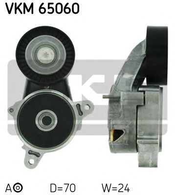VKM 65060 SKF Ролик модуля натягувача ременя1